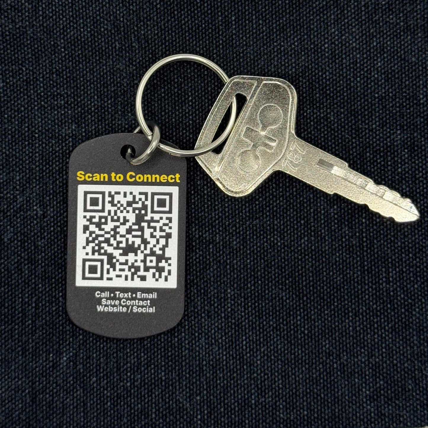 Custom Scan to Connect QR Business Tag Kit – 10 Metal Tags
